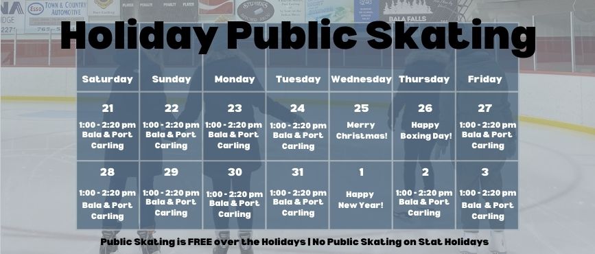 2024 holiday skating schedule